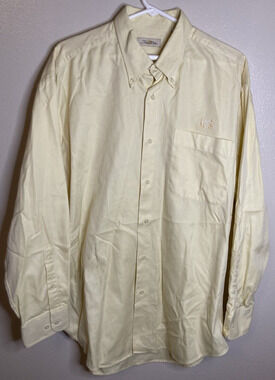 Peter Millar Shirt Men's Large Yellow NGLA National Golf Links of America Button